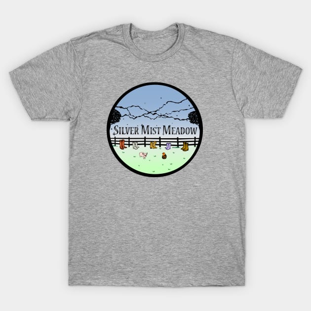 Silver Mist Meadow (Color) T-Shirt by KimbasCreativeOutlet